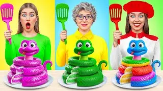 Me vs Grandma Cooking Challenge with Animals | Who Wins the Cooking War by Multi DO Smile