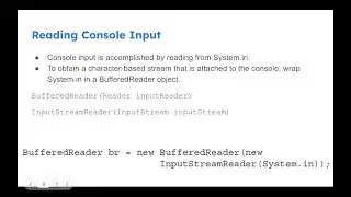 Input Output-2 Predefined streams (System in, out, err)