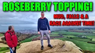 HIKING IN THE MUD UP ROSEBERRY TOPPING & CAPTAIN COOK'S MONUMENT