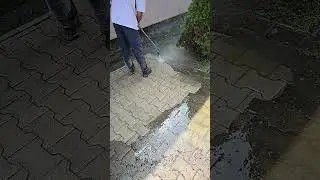 Pressure washing in slow motion