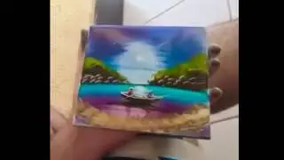 Amazing beautiful painting draw with a fingure