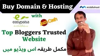 Buy domain and hosting with Easypaisa and JazzCash | middlehost buy domain in Pakistan | Middlehost