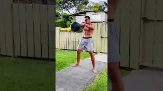 150 lbs./68.2 kg. One Eye Kettlebell Swing (SLOW MOTION) - age 54, November 21, 2022, 5:56 pm