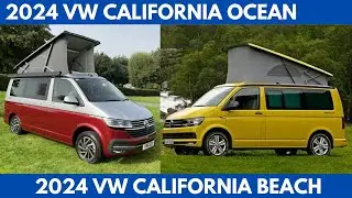 The 2024 Volkswagen California Ocean Vs. California Beach are 2 sibling camper van Comparison