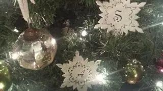 Monogrammed Snowflake Ornament Prints