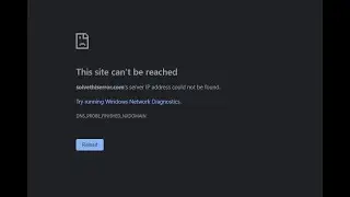 How to fix site can't be reached problem IP not found