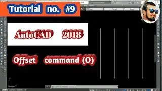 #9 || OFFSET COMMAND IN AutoCAD || in hindi and urdu
