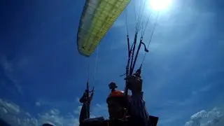 Арсеньев  полёт на параплане (с селфи)