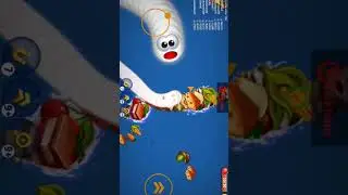 WormsZone.io🐍#94Small Worms Kill Big Snake #shortsvideo #youtubeshorts #shorts