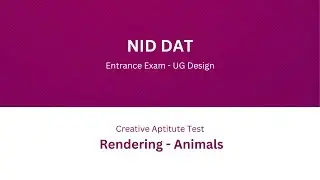 NID DAT Drawing Animals Demo | Tips & Techniques