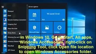 How to Create Shortcut for Snipping Tool in Microsoft Windows