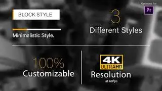Titles 1 Premiere Pro Templates