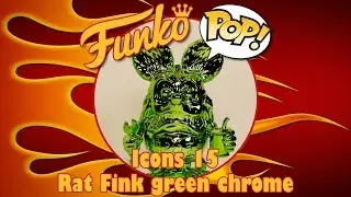 Rat Fink green chrome Funko Pop unboxing (Icons 15) SDCC / Toy Tokyo exclusive