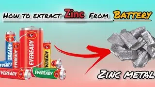 How to Extract Zinc From Battery 🔋🔋🔋#youtubevideo#scienceexperiments #zincmetal