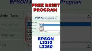 Epson l3210 adjustment program resetter. 