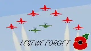 Remembrance Sunday Flyover | 2023 | PTFS Red Arrows