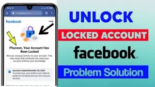 Your Account Has Been Locked Facebook Learn More Problem 2023 || How to unlock  Facebook account