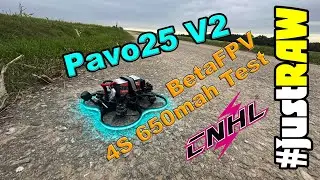BetaFPV Pavo25 V2 Flugzeittest mit 4S 650mah Lipo #justRAW