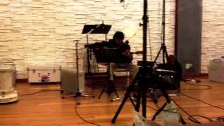 David Yoo in the studio