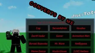 Roblox V2/FE True SS Hub by Me/Cop, Goner, Voodoo, Server admin,Bonzai Bazooka, Animation Man, ETC