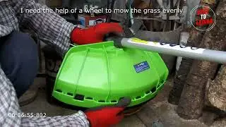 How do you mow the grass evenly?