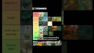 The 2nd OFFICIAL Korok🌱 Torture Tier List! (unofficial) #totk #korok #shorts #tierlist