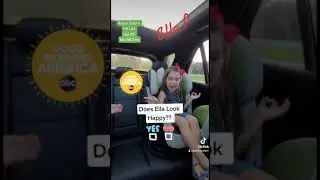 The reaction to hearing her original song for the first time on radio - Ella P - Down to L.A! 😁😁😁😎