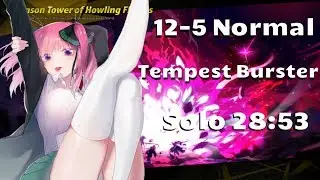 ✪ Elsword NA ✪ 12-5 Normal Solo - Tempest Burster (NA's First Raid Solo)