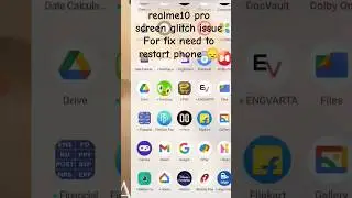 Realme 10 pro 5g mobile screen glitch issue 