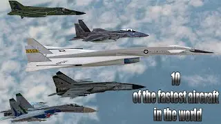 10 Fastest Aircraft in the world in 2023 | Speed Comparison of Top 10 Fastest Aircraft