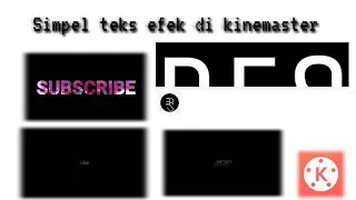 Simple text effect tutorial video editting | KINEMASTER