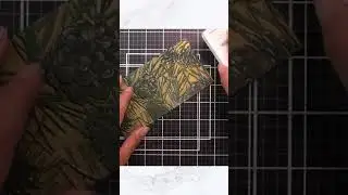 Faux Letterpress, Selective Stenciling and Ink Swiping On 3D Embossing Folders 