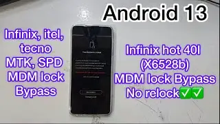 Infinix x6528b MDM lock bypass free no relock by MDM fix tool