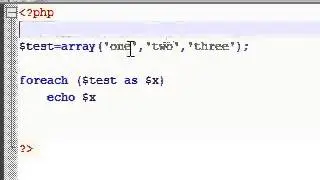 PHP Tutorial   14   Foreach Array Loops