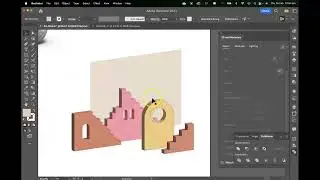 Making a surreal lanscape with Adobe Illustrator 3D