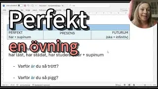 SFI D / SVA grund - en övning med perfekt