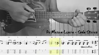 De Musica Ligera - Soda Stereo Ukulele Cover Tutorial