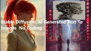 How To Run Stable Diffusion AI Generated Text To Images No Coding (Mind-Blowing 😱)