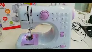Sewing machine DEXP SM-1200 learning to sew