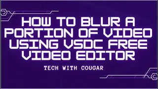 How to blur a portion of video using VSDC free video editor