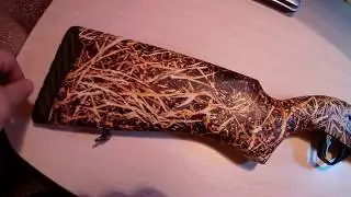 МР-155 Красим ружьё в камуфляж. Аквапринт( Аквапечать) в домашних условиях.