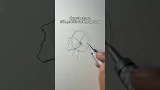 How to draw: side profile facing upward