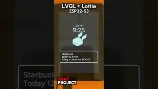 The playback of Lottie files based on LVGL can create more vivid UX designs.