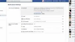 Removing sound notificaitons in facebook