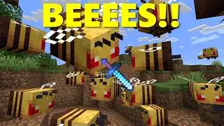 Minecraft, but I'm being HUNTED by BEES!!