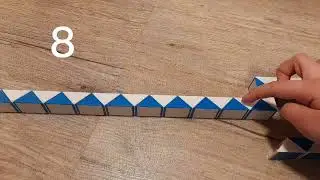 How to make a key with 48 blocks snake cube 💫 Step by step