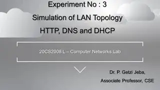 Configuration of HTTP, DNS and DHCP using Packet Tracer