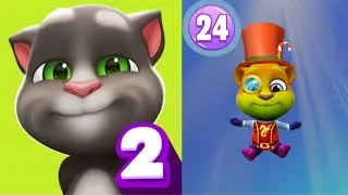 Happy Birtdhay Level Up 24 My Talking Tom 2 ~ My Talking Tom 2 And My Talking Tom 2 Baby