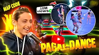 New Craftland Disco Dance Map Code India Server🔥| free fire new dancing emote map code🤗||