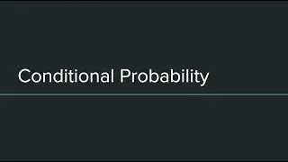 Conditional Probability